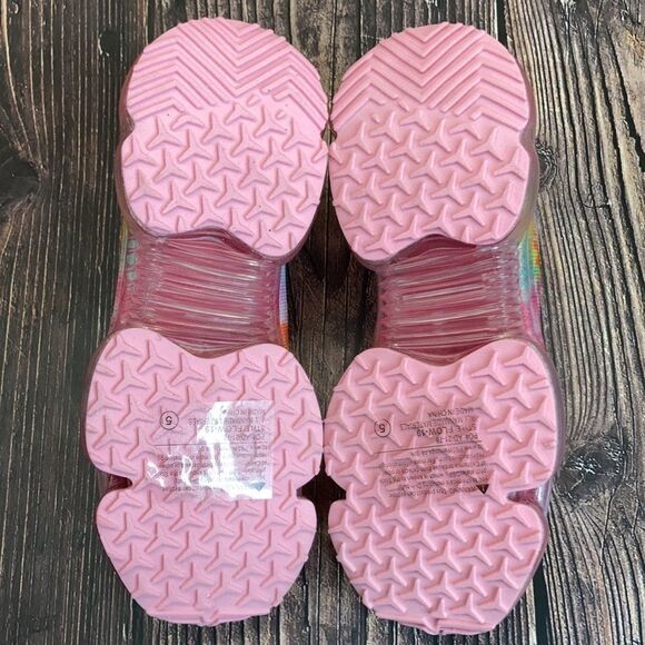 NEW Bubble Air Cushion Lace Up Knitted multi-Color (Tie-Died) Sneaker - Picture 7 of 9